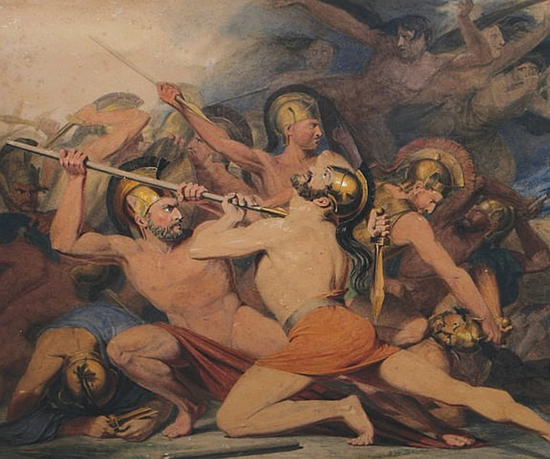 Scena di battaglia